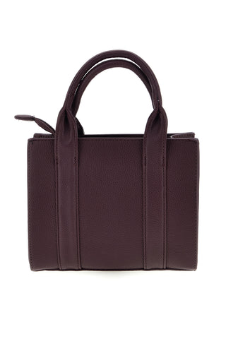 Borsa a mano bordeaux con logo frontale Naj-oleari 62150/M
