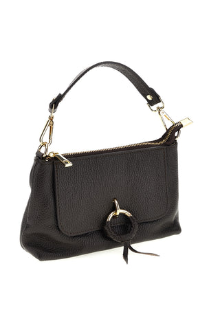Braune Tasche aus echtem Leder mit Schulterriemen „New Bag 277“