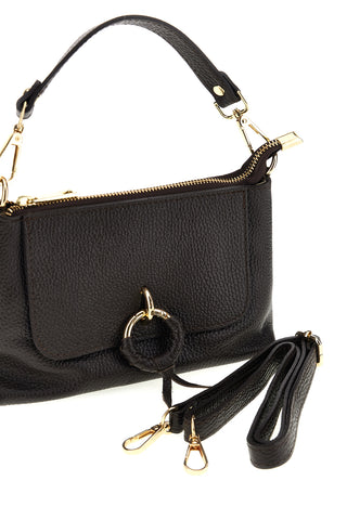 Braune Tasche aus echtem Leder mit Schulterriemen „New Bag 277“