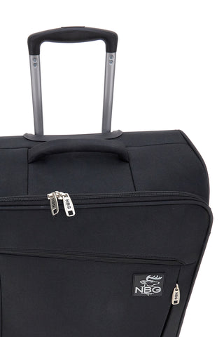 Kleiner weicher schwarzer Koffer NBG SOFT006/P