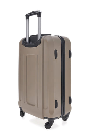 Kleiner beiger Hartschalentrolley mit 4 Rädern PRIMA RIGA 1235170/P