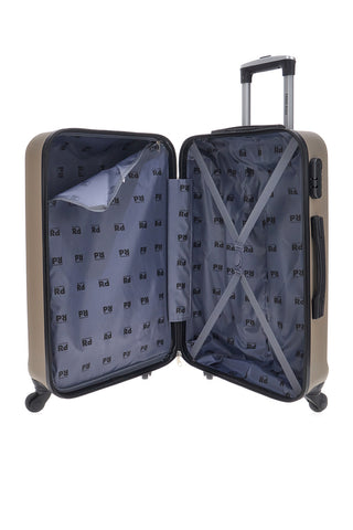 Kleiner beiger Hartschalentrolley mit 4 Rädern PRIMA RIGA 1235170/P