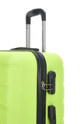 Trolley rigido giallo lime piccolo con 4 ruote PRIMA RIGA 140/P