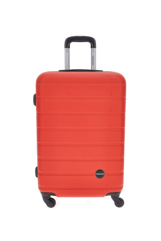 Trolley rigido rosso piccolo con 4 ruote PRIMA RIGA 140/P