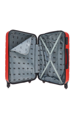 Trolley rigido rosso piccolo con 4 ruote PRIMA RIGA 140/P