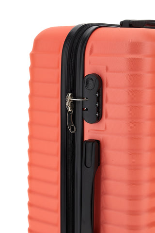 Mittelharter Koffer mit 4 Rollen Prima Riga 159/M Orange