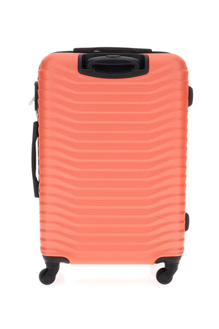 Mittelharter Koffer mit 4 Rollen Prima Riga 159/M Orange