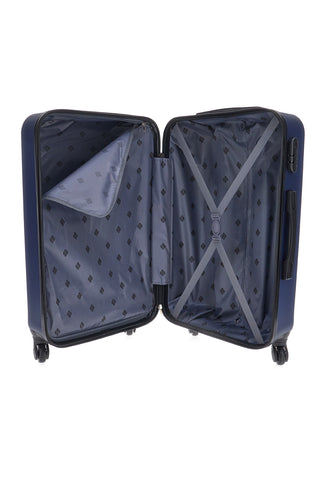 Valigia rigida blu media con ruote girevoli 2T2L1235174/M