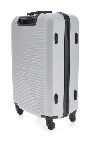 Mittlerer silberner Koffer mit Schwenkrädern 2T2L1235174/M