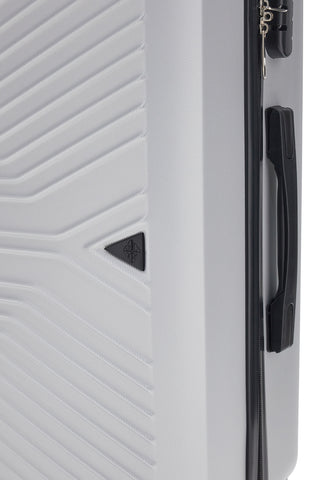 Mittlerer silberner Koffer mit Schwenkrädern 2T2L1235174/M