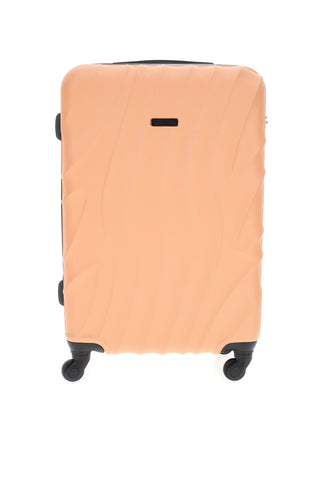 Trolley medio arancione rigido con ruote multidirezionali Prima Riga PR158/M