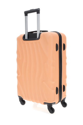 Trolley medio arancione rigido con ruote multidirezionali Prima Riga PR158/M