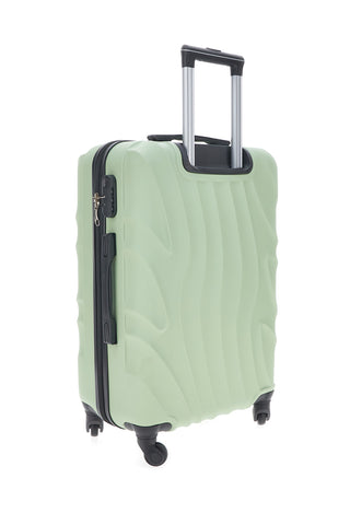 Trolley medio verde rigido con ruote multidirezionali Prima Riga PR158/M