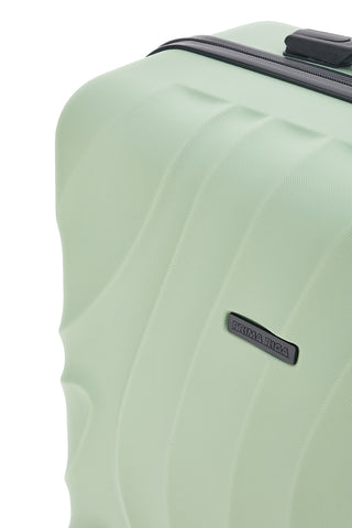 Trolley medio verde rigido con ruote multidirezionali Prima Riga PR158/M