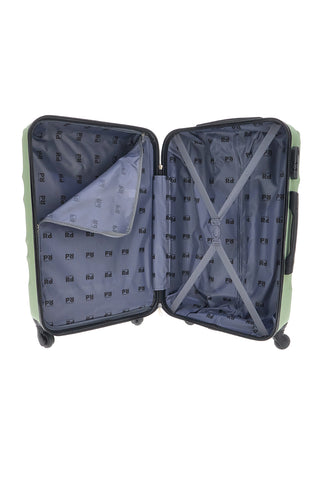 Trolley medio verde rigido con ruote multidirezionali Prima Riga PR158/M