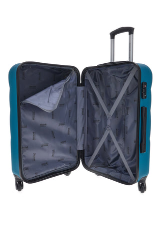 Smaragdgrüner mittelgroßer Hartschalenkoffer mit Schwenkrollen INDIGENO METROPOLITANO 146/M