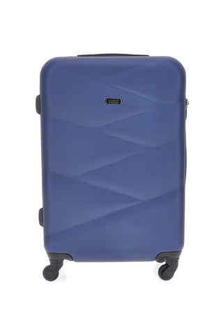 Valigia rigida blu media con ruote girevoli INDIGENO METROPOLITANO 146/M