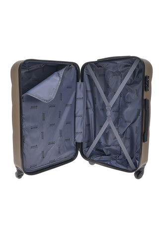 Valigia rigida champagne piccola con ruote girevoli INDIGENO METROPOLITANO 146/P