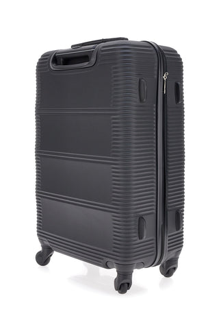 Schwarzer Hartschalenkoffer mit Lenkrollen Erste Reihe 160/M