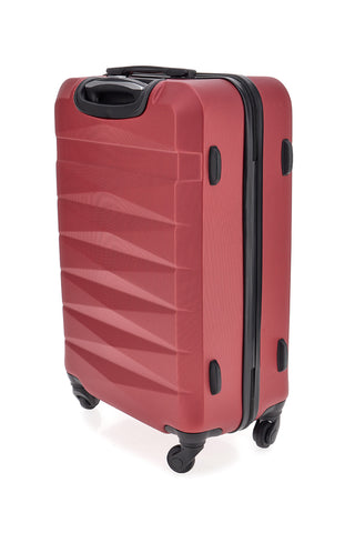 Hartschalenkoffer in Burgund mit Zahlenschloss Prima Riga 138 M
