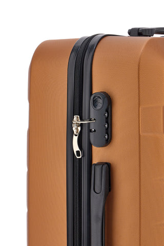 Bronzener Hartschalenkoffer mit Zahlenschloss Prima Riga 138 M