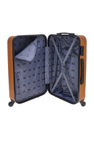 Bronzener Hartschalenkoffer mit Zahlenschloss Prima Riga 138 M