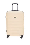 Valigia rigida panna con chiusura a combinazione Prima Riga 138 P