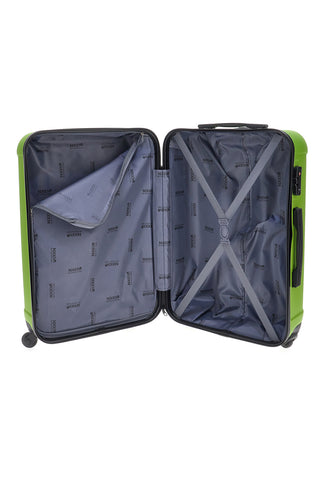 Trolley rigido verde chiaro con chiusura TSA Indigeno 139/G