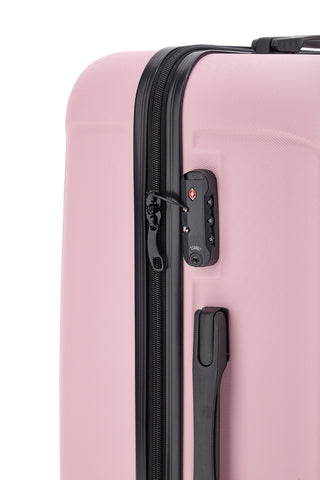Trolley rigido rosa con chiusura TSA Indigeno metropolitano 139/G