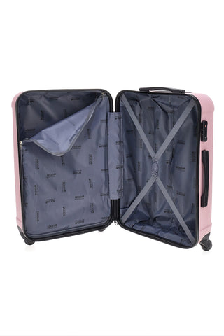 Trolley rigido rosa con chiusura TSA Indigeno metropolitano 139/G