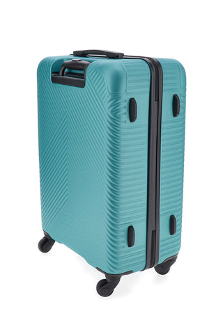 Mittlerer türkisfarbener Trolley mit Hartschale und TSA-Schloss Indigeno metropolitano 141/M