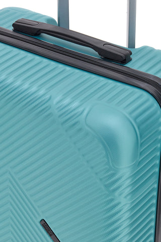 Mittlerer türkisfarbener Trolley mit Hartschale und TSA-Schloss Indigeno metropolitano 141/M