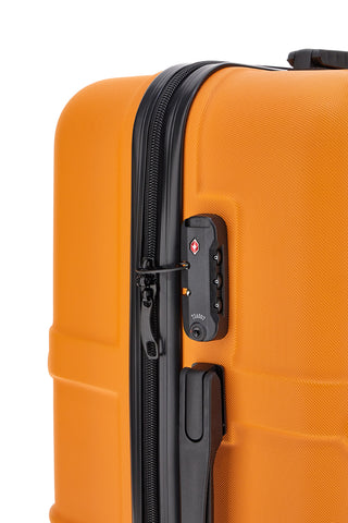 Trolley arancione rigido TSA 4 ruote Indigeno Metrolitano 177/G