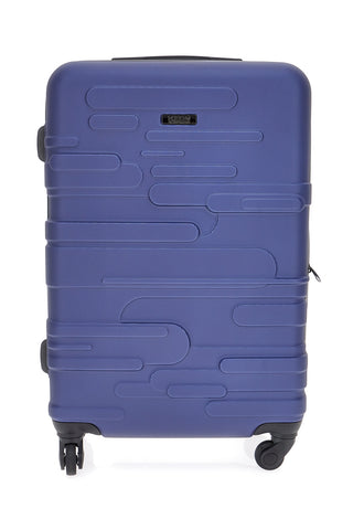Indigeno Metropolitano 177/G 4-Rad TSA-zertifizierter blauer Hartschalen-Trolley