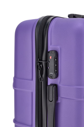 Indigeno Metrolitano 177/M 4-Rad TSA-zertifizierter Hartschalen-Trolley, lila