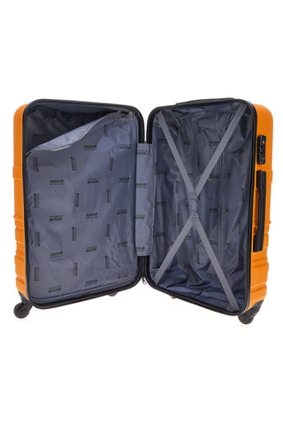 Indigeno Metropolitano 177/M 4-Rad TSA-zertifizierter Hartschalen-Trolley in Orange