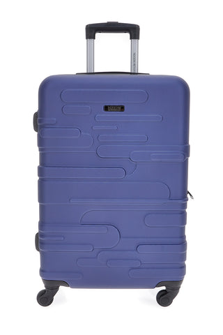 Indigeno Metropolitano 177/M 4-Rad TSA-zertifizierter blauer Hartschalen-Trolley