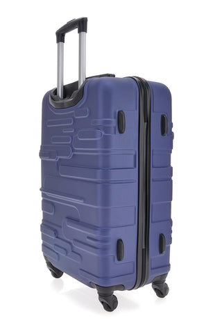 Indigeno Metropolitano 177/M 4-Rad TSA-zertifizierter blauer Hartschalen-Trolley