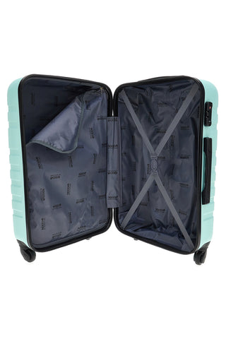 Trolley rigido grande azzurro con chiusura TSA Indigeno Metropolitano 178/G