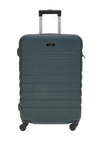 Mittelgroßer Hartschalen-Trolley in Petrolgrün mit TSA-Schloss Indigeno Metropolitano 178/M