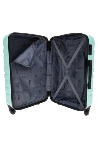 Valigia rigida azzurra piccola con chiusura TSA Indigeno Metropolitano 178/P