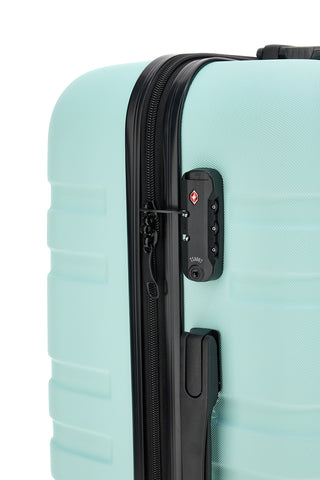 Valigia rigida azzurra piccola con chiusura TSA Indigeno Metropolitano 178/P