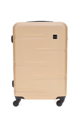 Trolley beige dorato rigido 4 ruote Prima Riga PR143/M