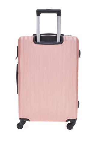 2T2L 175/M Mittelgroßer, rosafarbener Hartschalen-Trolley mit multidirektionalen Rädern