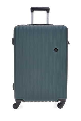 Trolley medio verde rigido con ruote multidirezionali 2T2L 175/M