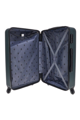 Mittelgrüner Hartschalen-Trolley mit multidirektionalen Rollen 2T2L 175/M