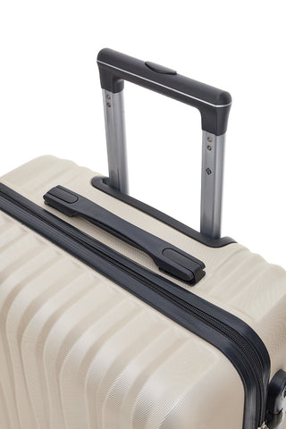 Mittelgroßer Champagner-Trolley mit Hartschalenkoffer und multidirektionalen Rollen, 2T2L 175/M