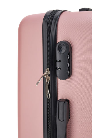Trolley piccolo rosa rigido con ruote multidirezionali 2T2L 175/P