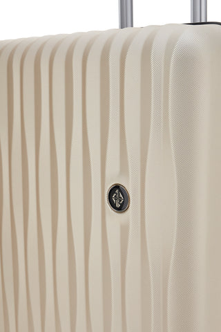 Trolley piccolo champagne rigido con ruote multidirezionali 2T2L 175/P