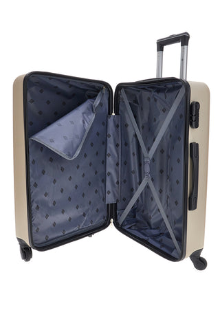 Trolley piccolo champagne rigido con ruote multidirezionali 2T2L 175/P